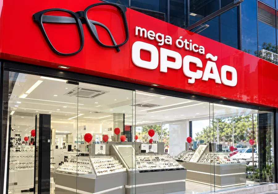 Fachada da Mega Ótica Opção